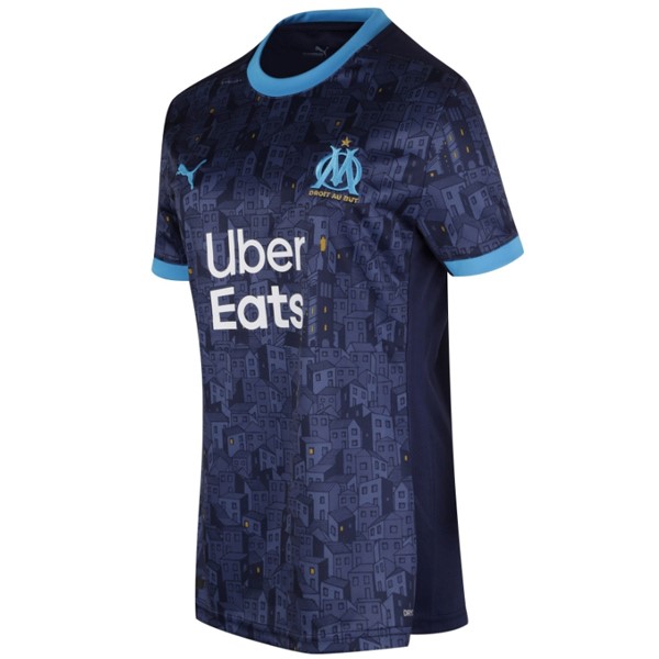 Camiseta Marsella 2ª Kit Mujer 2020 2021 Azul